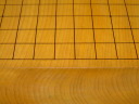 日本産本榧天地柾目五寸三分碁盤/本蛤碁石のセット